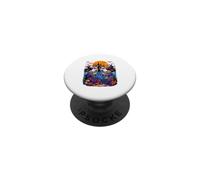 Couple Cute Donkeys Cosplay Boos Swimming Halloween Farmer PopSockets Adhesive PopGrip