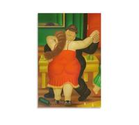 Couple Dancing Fernando Botero Paintings Wall Art Poster Wall Art Poster Scroll Canvas Painting Picture Living Room Decor Home 12x18inch(30x45cm)