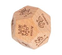 Couple Date Night Dice - Wooden Couple Date Fun Dice - Funny Date Night Decision Cube - Dinner Cube, Food Cube - Dating Dice Made for Birthday, Valentine's Day, Stocking