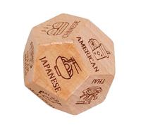 Couple Date Night Dice - Wooden Couple Date Fun Dice - Funny Date Night Decision Cube - Dinner Cube, Food Cube - Dating Dice Made for Birthday, Valentine's Day, Stocking