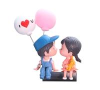 Couple Decorations for Car,Dashboard Car Decor - Sliding Decoration, Car Balloon Doll Figurine, Couple Statue for Car, Home