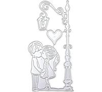 Couple Die Cut for Card Making, Couple Metal Cutting Dies Congratulations Die Cuts Happy Birthday Embossing Stencils Template for DIY Scrap-Booking Decor Wedding Birthday Blessing Card