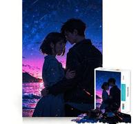 Couple Distant Dream Jigsaw Puzzles for Adults 1000 Piece Logic Fun, Smooth Thick, Playful Challenge, Xmas Santa Gift (38x26cm)