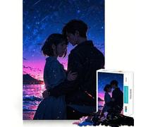 Couple Distant Dream Jigsaw Puzzles for Adults 1000 Piece Logic Fun, Smooth Thick, Playful Challenge, Xmas Santa Gift (50x75cm)