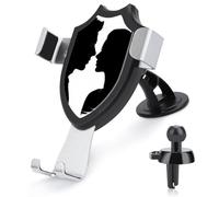 Couple Face Silhouette Car Phone Mount Universal Auto Phone Holder Adjustable Cellphone Car Mount 360° Rotation, Dashboard & Windshield & Air Vent Strong Suction Cup Phone Stand Compatible with All Sm