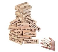 Couple Game Blocks, 48PCS Lust Tower - Game for Adults, Super Naughty Block Tower Game, Couples Games for Adults, Valentine Tumbling Tower Stacking Blocks Game, Super Naughty Block Tower Game