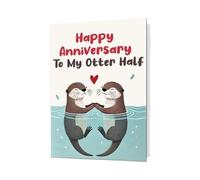 Couple Greeting Card, Romantic Design, 20.5x13.5cm, Valentines Card, Anniversarys Greeting, Scratch Prevention, Ideal For Lovers, Family, Friends