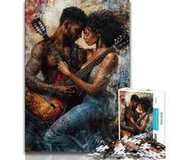 Couple Homme Puzzles for Teenagers 1000 Pieces,Decompressing Intellectual Educational Toy Birthday Present,Gifts,Wall Art 50x75cm