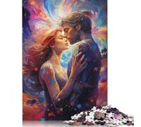 Couple Hugging Adult Puzzles 1000 Pieces Family Challenging Games Brain Puzzles for Kids Age 12 Years Up 1000pcs (75x50cm)