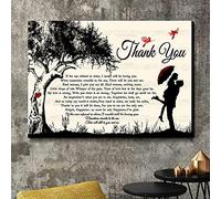Couple hugging Mountains crumble to the sea, there will still be you and me Couple Landscape Canvas Print Wall Art
