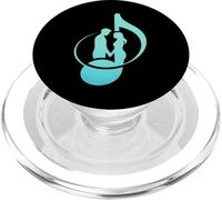 Couple in Love Musical Note Romantic Music Design PopSockets PopGrip for MagSafe