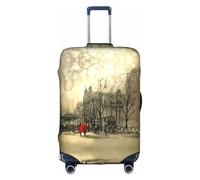 Couple in Love Walking Luggage Cover for Suitcase Suitcase Cover Protector Suitcase Cover Fit S-XL Inch Luggage