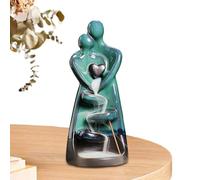 Couple Incense Holder - Ceramic Artistic Incense Burner - Soothing Couple Design | Decorative Incense Holder for Sticks or Cones Aromatherapy Ornament for Home, Spirituality, Relaxation,