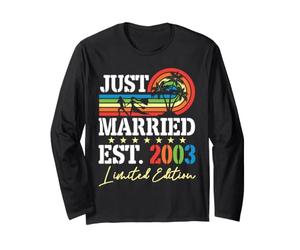 Couple Just Married Est 2003 Ltd Edition 23rd Anniversary Long Sleeve T-Shirt