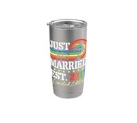 Couple Just Married Est 2011 Ltd Edition 15th Anniversary Stainless Steel Insulated Tumbler