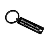 Couple Keychain Long Distance Relationship Gifts Keyring Boyfriend Girlfriend Gifts Valentine's Day Gifts Going Away Gifts for Husband Wife Anniversary Keychain Gifts for His Her