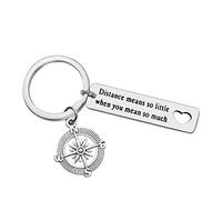 Couple Keyring Long Distance Relationships Gifts Friendship Keyring Gift for Best Friends Friendship Gifts for Boyfriend Girlfriend Birthday Anniversary Christmas Gifts for Couples Lover Keyring Gift