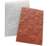 Couple Lavender Bow 3D Textured Embossing Folders for Card Making,Paper Crafts ImpressionsTemplate for Scrapbooking(5 * 7inch)，03