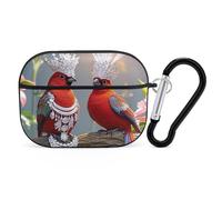 Couple Little Bird AirPod Pro Case, Anti Scratch Hard PC Cover with Keychain, AirPod Pro 2nd/1st Case Accessories for Women Men, Black-Style