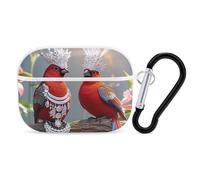 Couple Little Bird AirPod Pro Case, Anti Scratch Hard PC Cover with Keychain, AirPod Pro 2nd/1st Case Accessories for Women Men, White-Style