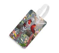 Couple Little Bird Luggage Tags Durable TPU Suitcase Tag with Info Card, Scratch-Resistant Bag Tags for Suitcases, Travel Bags & Backpacks, Easy to Identify, White-style, One Size, classic