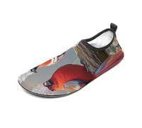 Couple Little Bird Water Shoes for Men Women, Lightweight Stretch Swim Shoes with Anti-Slip Rubber Sole, Quick-Dry Aqua Socks for Pool, Beach, Surfing, Style, 10 Women/10 Men