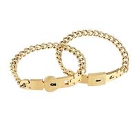 Couple Lock Bracelet 2 Pieces Unlocking Wrist Jewelry