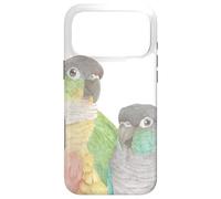 couple lover Green cheeked conure parrot watercolor painting Case for iPhone 17 Pro Max