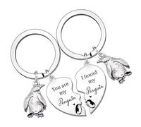 Couple Lover Romantic Valentines Gifts for Him Her You are My Penguin I Found My Penguin Keyring Keychain Boyfriend Girlfriend Husband Wife Birthday Anniversary Wedding Gift