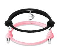 Couple Magnetic Bracelets, Relationship Bracelet Couple Gifts for Boyfriend Girlfriend Men Women and Your Lover, 2 PCS Mutual Matching Couple Bracelets with Love Heart Pendant