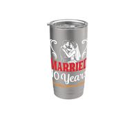 Couple Married 10 Years Looking Forward to Forever Wedding Stainless Steel Insulated Tumbler