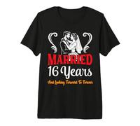 Couple Married 16 Years Looking Forward to Forever Wedding Premium T-Shirt