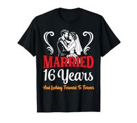 Couple Married 16 Years Looking Forward to Forever Wedding T-Shirt