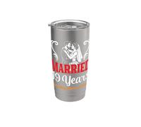 Couple Married 19 Years Looking Forward to Forever Wedding Stainless Steel Insulated Tumbler