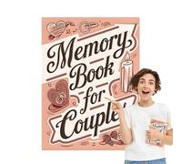 Couple Memory Book | Wedding Album 58 Pages - Useful Supplies For Honeymoons & Valentine's Day Travel