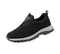 Couple Men's Autumn And Winter New Warm Elderly Non Slip Slip On Walking Shoes Fashion Lightweight Casual Shoes Mens Loafer Shoes Leather