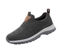 Couple Men's Autumn And Winter New Warm Elderly Non Slip Slip On Walking Shoes Fashion Lightweight Casual Shoes Mens Loafer Shoes Leather