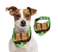 Couple Owl Perching Tree Prints Dog Bandanas,Summer Bandanas for Dogs Washable Adjustable Dog Triangle Scarf Bibs Cute Pet Bibs for Medium Large Dogs Puppy and Cats Medium