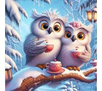 Couple Owls 200 Piece Jigsaw Puzzles for Adults and Kids, Impossible Puzzle, Jigsaws 200 pieces for adults Gifts, Difficult jigsaw puzzles for The Whole Family