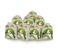 Couple Parrots Olive 8 PCS Muslin Bags with Drawstring Sachet Bags Empty Small Cotton Drawstring Bag Muslin Reusable & Washable Cotton Bag for Herb Spice Candy Soap Jewelry Wedding Gift Pouches