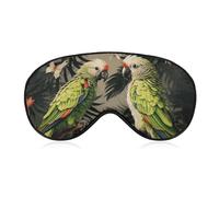 Couple Parrots Olive Eye Mask Sleep Mask Eye Masks for Sleep Sleep Masks for Women Men Sleeping Mask Travel Eye Mask Sleep Mask Blackout Funny Sleep Mask Cute Sleep Mask