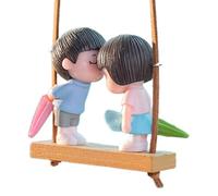 Couple Rearview Pendant - Cartoon Boy and Girl Lovers Rear View Decor - Rear View Decor Cute Swinging Couple Lovers Charm for Men Women Teens
