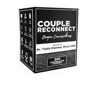 Couple Reconnect Card Game - 200 Deeper Conversation Starters for Couples | 13 Life Areas | Designed by Psychologist Dr. Tania Sharma | Date Night, Anniversary & Relationship Gift