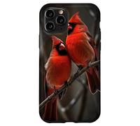 Couple Red Cardinals Birds Winters Season Case for iPhone 11 Pro