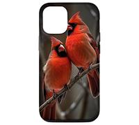 Couple Red Cardinals Birds Winters Season Case for iPhone 12/12 Pro
