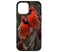 Couple Red Cardinals Birds Winters Season Case for iPhone 12 mini