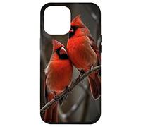 Couple Red Cardinals Birds Winters Season Case for iPhone 12 Pro Max