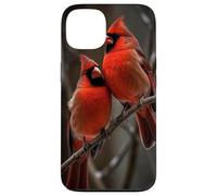 Couple Red Cardinals Birds Winters Season Case for iPhone 13