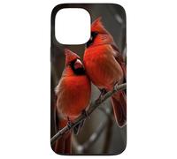 Couple Red Cardinals Birds Winters Season Case for iPhone 13 Pro Max