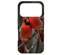 Couple Red Cardinals Birds Winters Season Case for iPhone 17 Pro